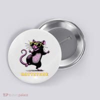 Funny Rat Meme Rattitude Rat Sunglasses Dancing Button thumb 0
