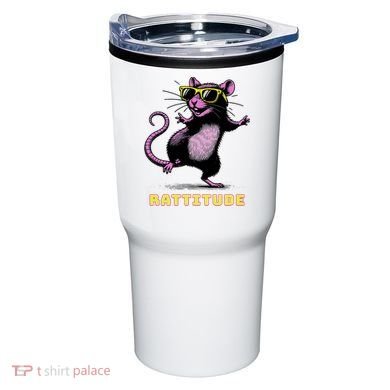 Funny Rat Meme Rattitude Rat Sunglasses Dancing Tumbler