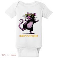 Funny Rat Meme Rattitude Rat Sunglasses Dancing Baby Bodysuit thumb 0