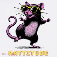 Funny Rat Meme Rattitude Rat Sunglasses Dancing Kids Sweatshirt thumb 2