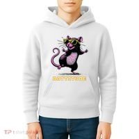 Funny Rat Meme Rattitude Rat Sunglasses Dancing Kids Hoodie thumb 4