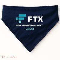 FTX Risk Management Dept 2023 Trading Trader Funny Gift USA-Made Doggie Bandana thumb 0