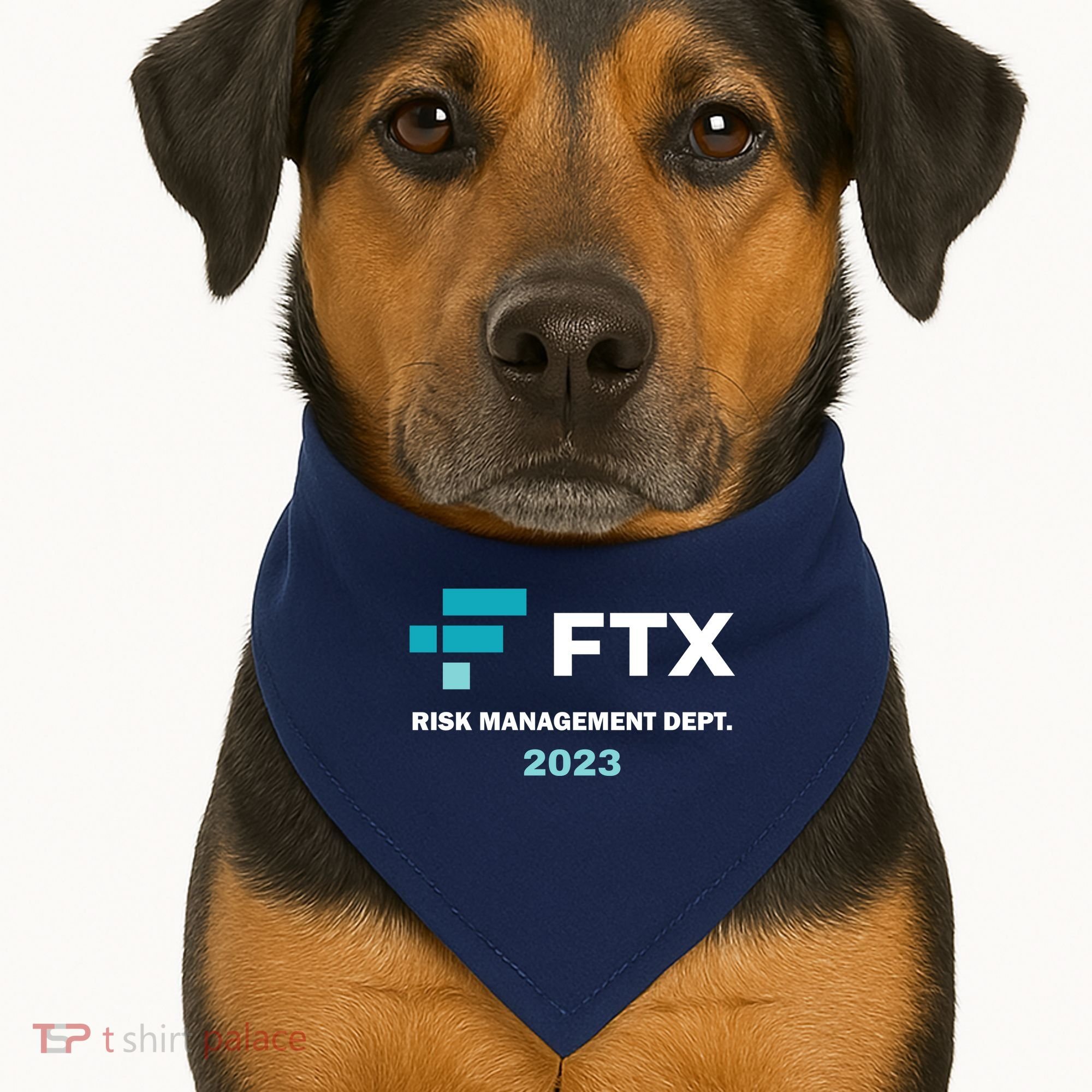 FTX Risk Management Dept 2023 Trading Trader Funny Gift USA-Made Doggie Bandana