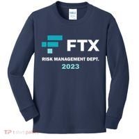FTX Risk Management Dept 2023 Trading Trader Funny Gift Kids Long Sleeve Shirt thumb 0