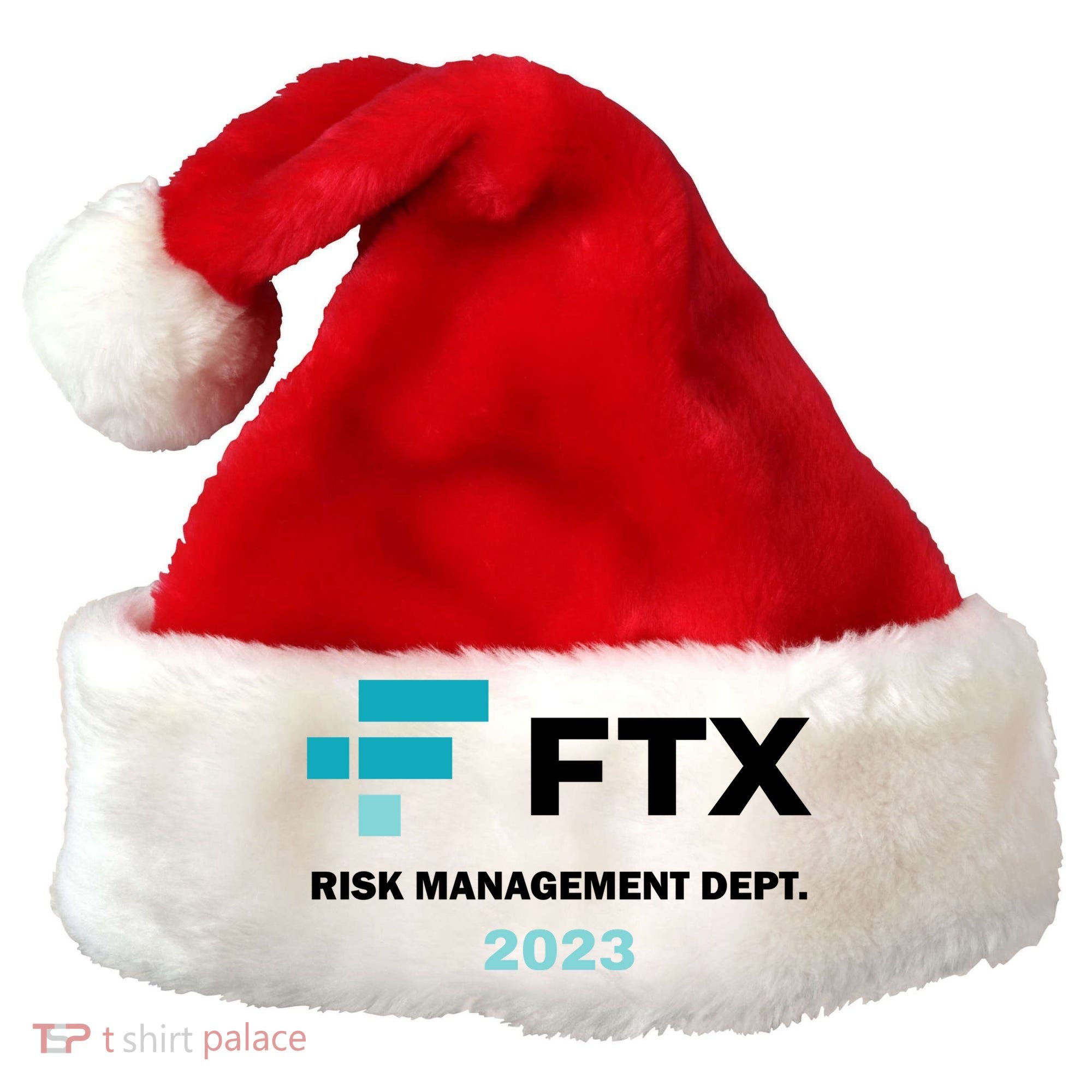 FTX Risk Management Dept 2023 Trading Trader Funny Gift Santa Hat