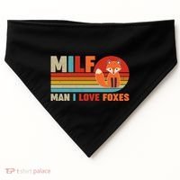 Funny Retro MILF Man I Love Foxes USA-Made Doggie Bandana thumb 0