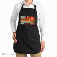 Funny Retro MILF Man I Love Foxes Apron thumb 2
