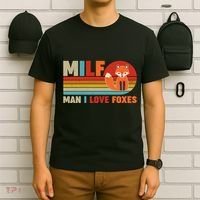 Funny Retro MILF Man I Love Foxes T-Shirt thumb 6
