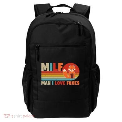 Funny Retro MILF Man I Love Foxes Backpack