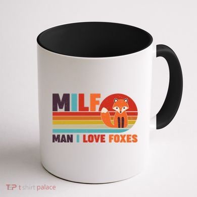 Funny Retro MILF Man I Love Foxes Coffee Mug back