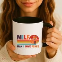 Funny Retro MILF Man I Love Foxes Coffee Mug thumb 3