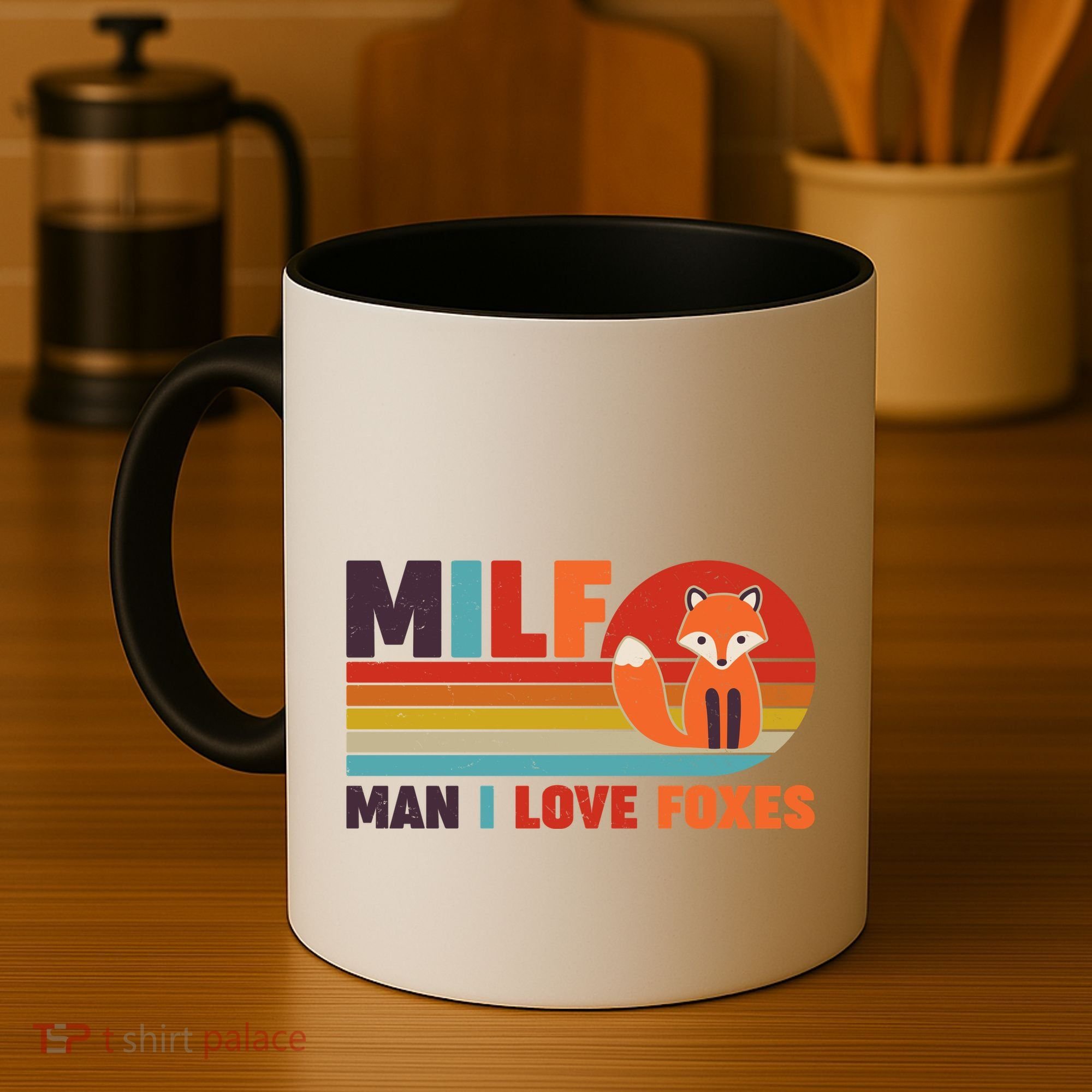 Funny Retro MILF Man I Love Foxes Coffee Mug
