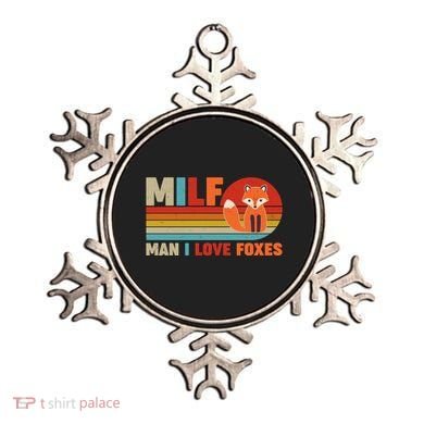 Funny Retro MILF Man I Love Foxes Ornament