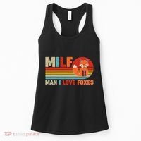 Funny Retro MILF Man I Love Foxes Women's Tank Top thumb 0