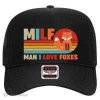 Funny Retro MILF Man I Love Foxes Hat thumb 0