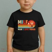 Funny Retro MILF Man I Love Foxes Toddler T-Shirt thumb 2