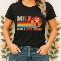 Funny Retro MILF Man I Love Foxes Women's T-Shirt thumb 2