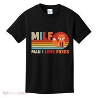 Funny Retro MILF Man I Love Foxes Kids T-Shirt thumb 0