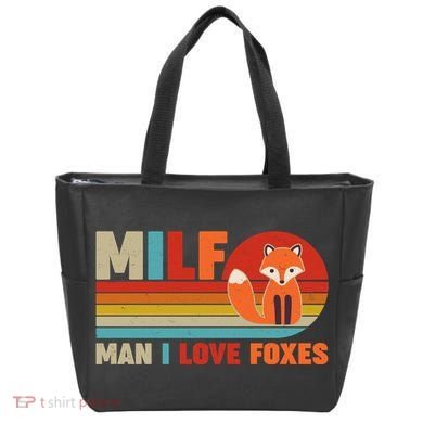 Funny Retro MILF Man I Love Foxes Tote Bag