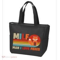 Funny Retro MILF Man I Love Foxes Tote Bag thumb 3
