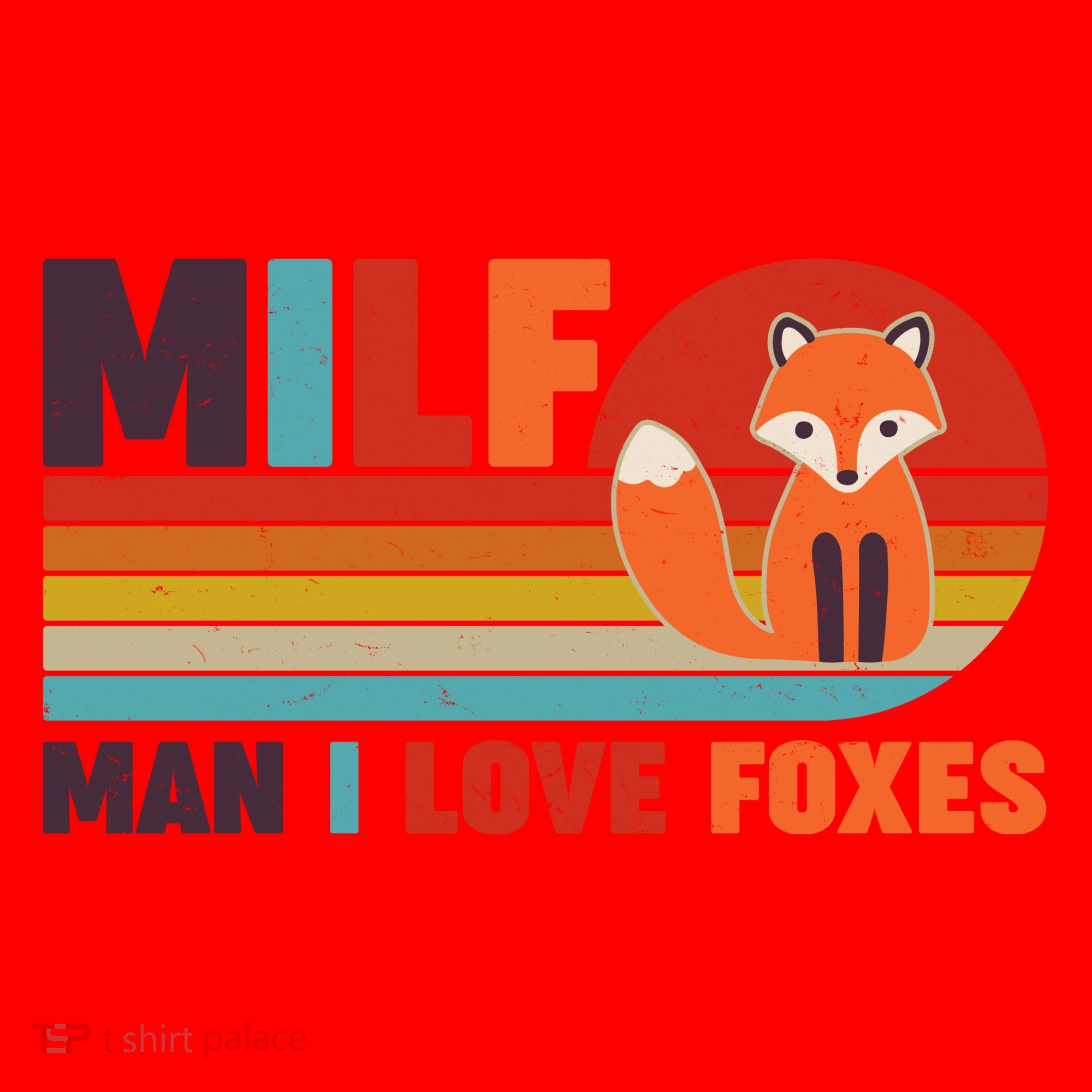 Funny Retro MILF Man I Love Foxes Santa Hat