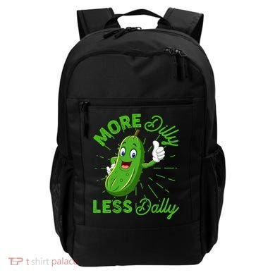 Funny Retro More Dilly Less Dally Pickle Backpack