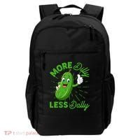 Funny Retro More Dilly Less Dally Pickle Backpack thumb 0