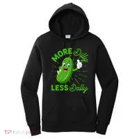 Funny Retro More Dilly Less Dally Pickle Women's Hoodie thumb 0