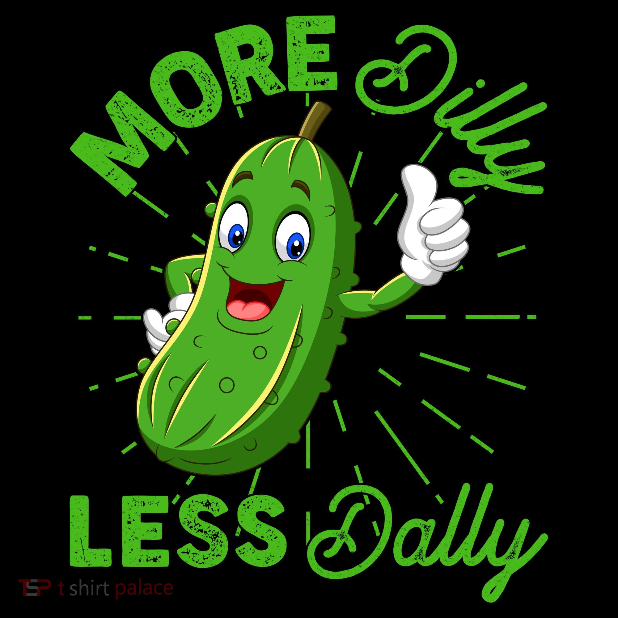 Funny Retro More Dilly Less Dally Pickle Women's Hoodie