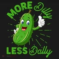 Funny Retro More Dilly Less Dally Pickle Women's Hoodie thumb 2