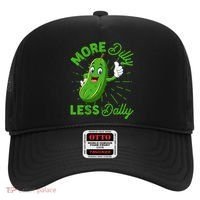 Funny Retro More Dilly Less Dally Pickle Hat thumb 0
