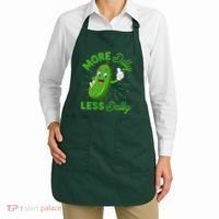 Funny Retro More Dilly Less Dally Pickle Apron thumb 2