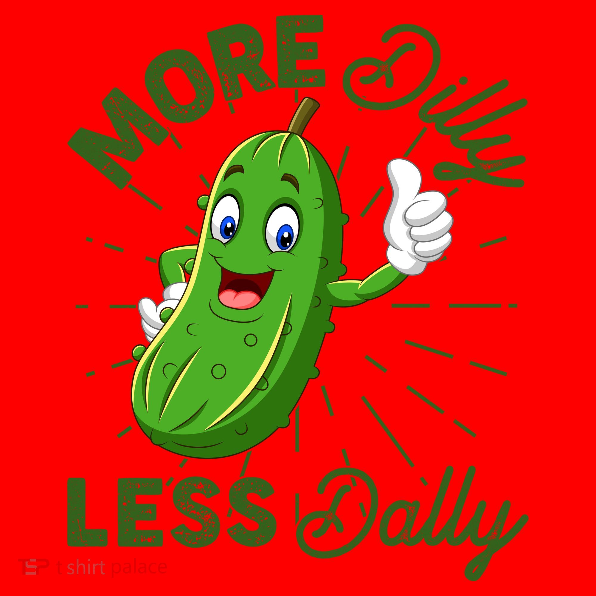 Funny Retro More Dilly Less Dally Pickle Santa Hat