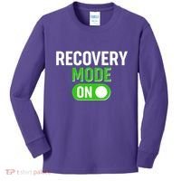 Funny Recovery Mode On Kids Long Sleeve Shirt thumb 0