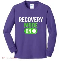 Funny Recovery Mode On Kids Long Sleeve Shirt thumb 0
