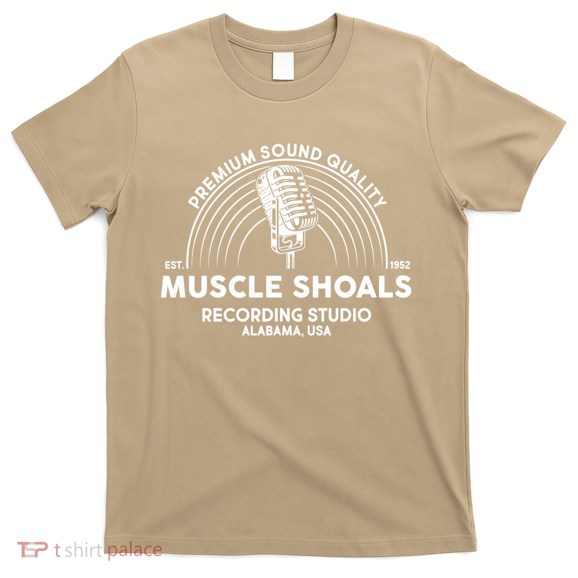 Funny Retro Muscle Shoals Recording Studio Alabama USA Logo T-Shirt