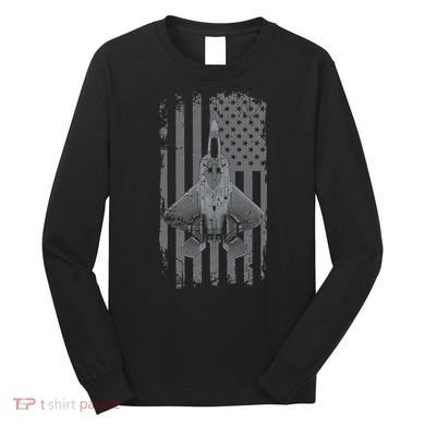F22 Raptor Military Pilot Long Sleeve Shirt