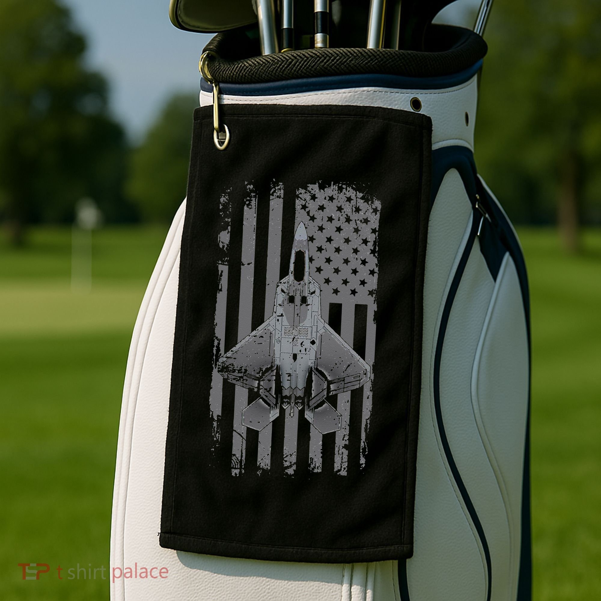 F22 Raptor Military Pilot Golf Towel