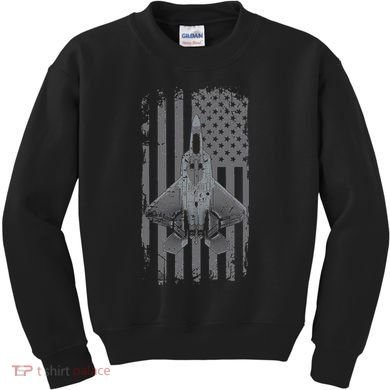 F22 Raptor Military Pilot Kids Sweatshirt