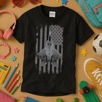 F22 Raptor Military Pilot Kids T-Shirt thumb 3