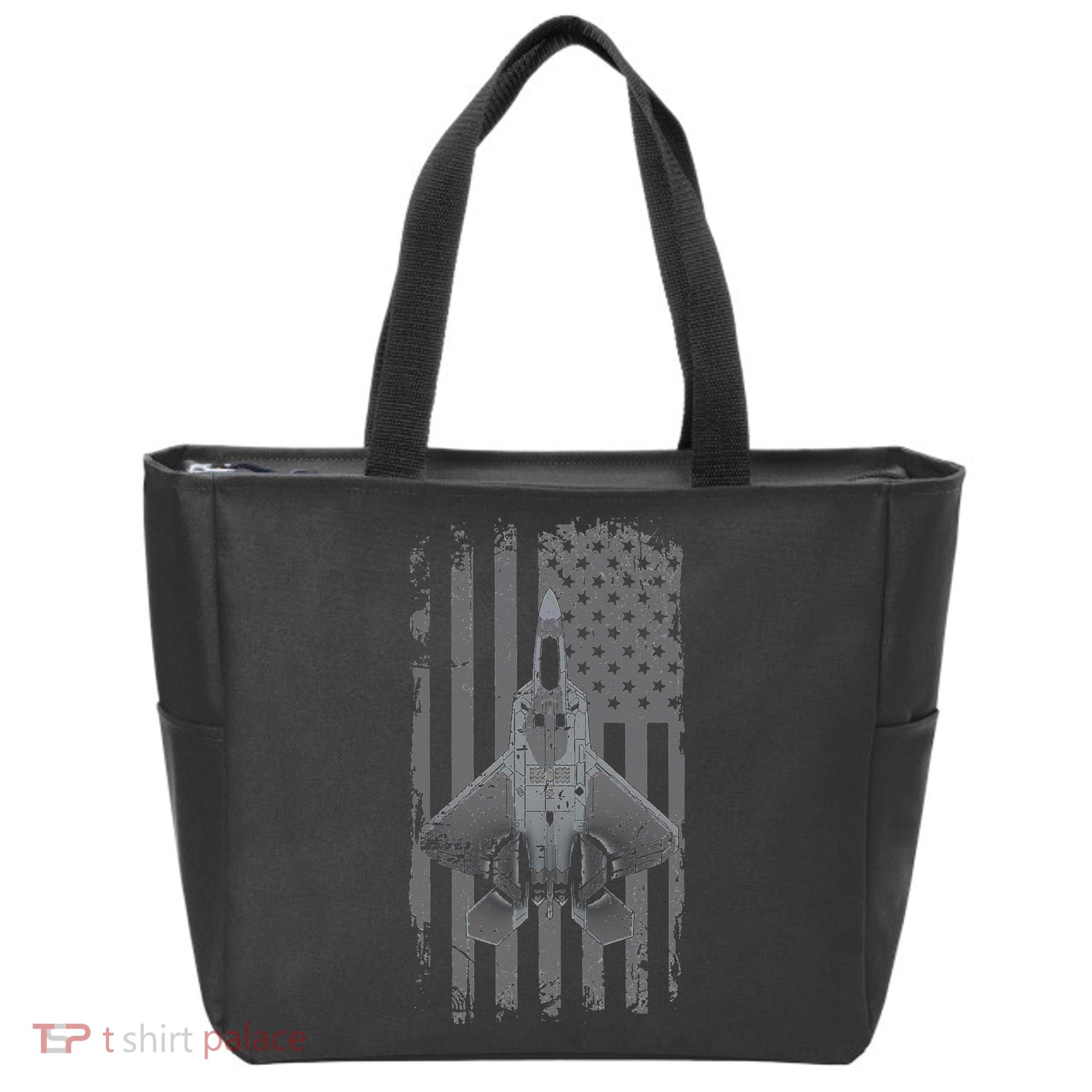 F22 Raptor Military Pilot Tote Bag