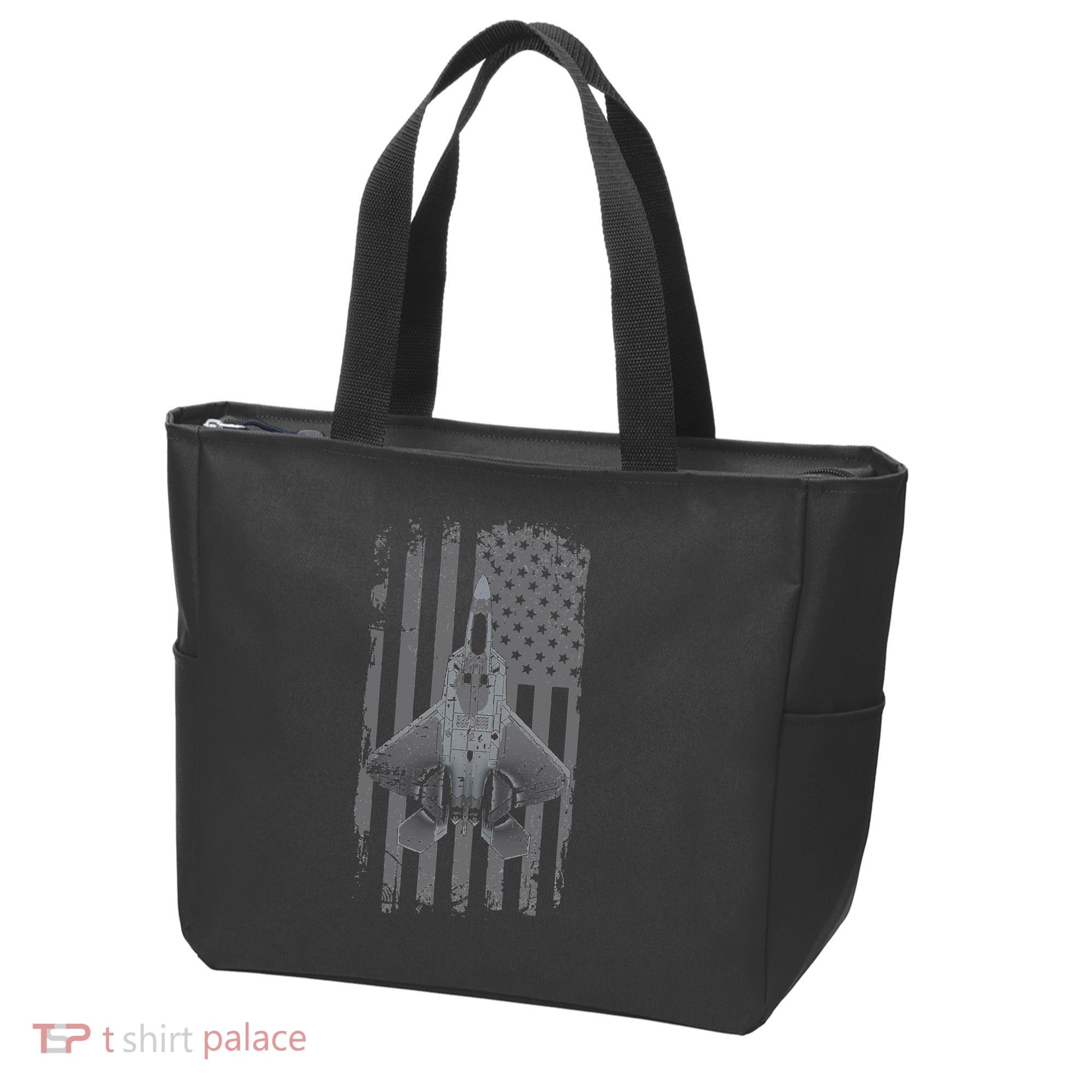 F22 Raptor Military Pilot Tote Bag