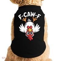 Funny Rooster Meme F-Caw-F Doggie Tank thumb 0
