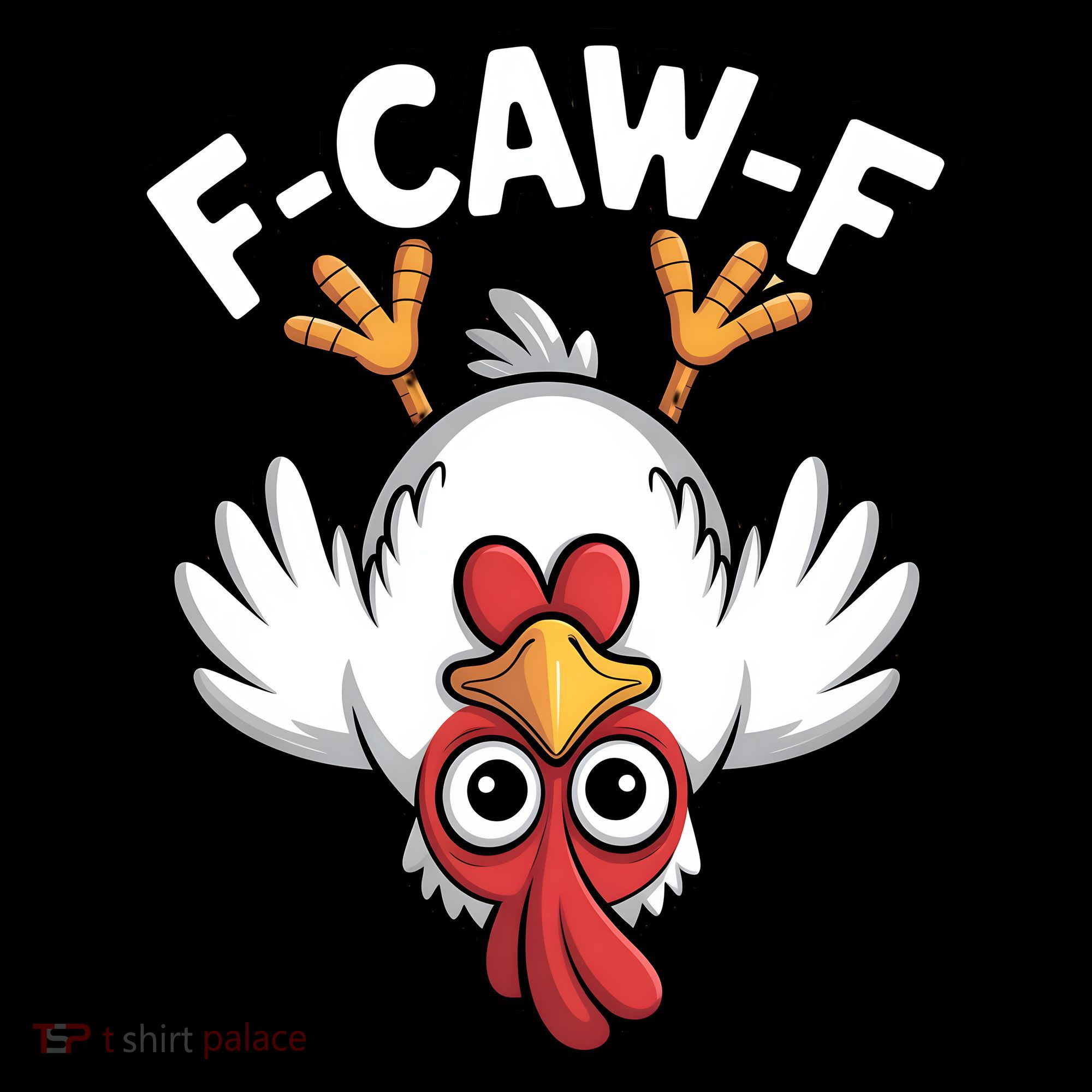 Funny Rooster Meme F-Caw-F Coffee Mug
