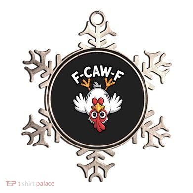 Funny Rooster Meme F-Caw-F Ornament