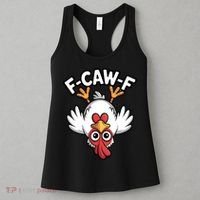Funny Rooster Meme F-Caw-F Women's Tank Top thumb 3