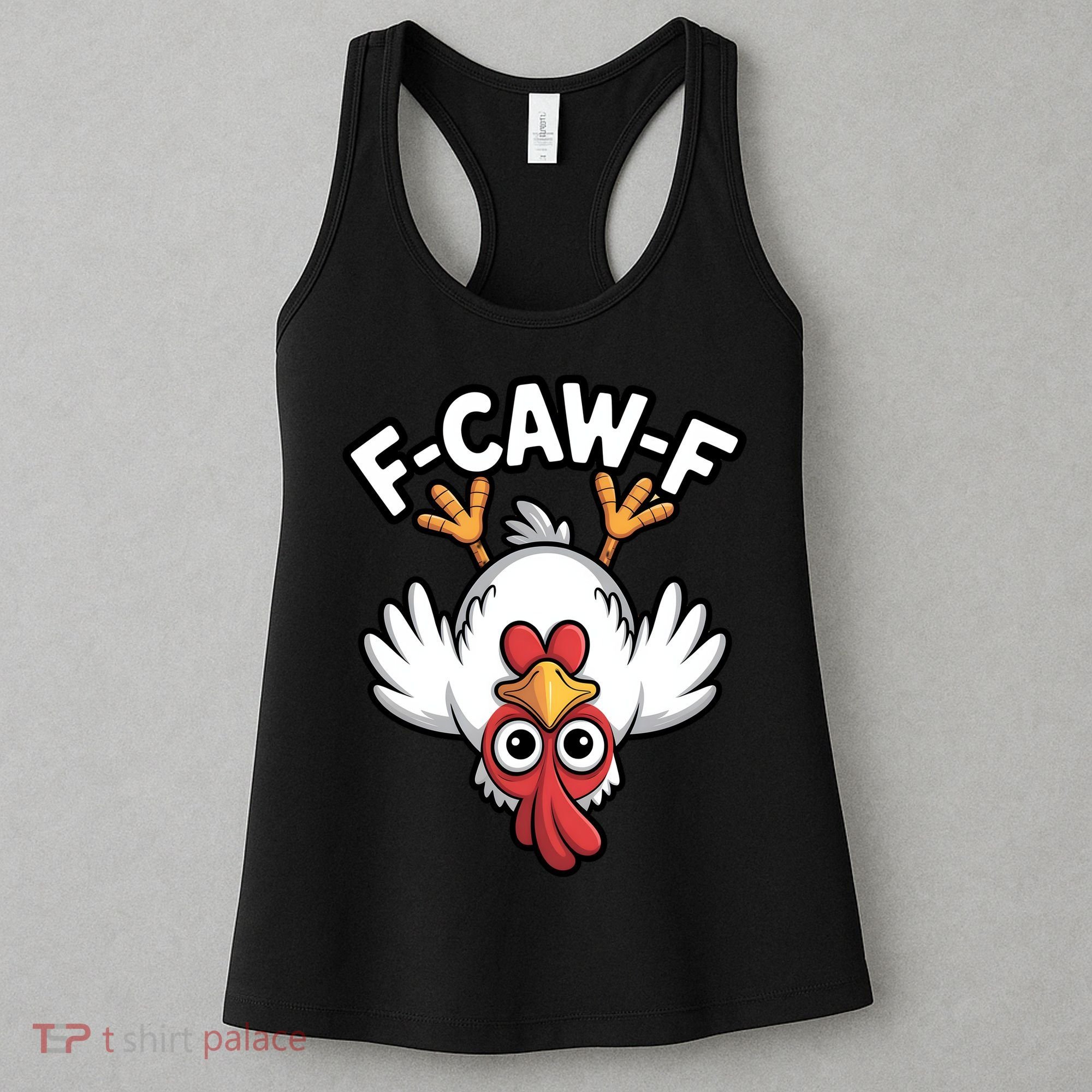 Funny Rooster Meme F-Caw-F Women's Tank Top