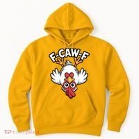 Funny Rooster Meme F-Caw-F Hoodie thumb 0