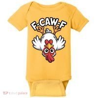 Funny Rooster Meme F-Caw-F Baby Bodysuit thumb 0