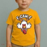 Funny Rooster Meme F-Caw-F Toddler T-Shirt thumb 2